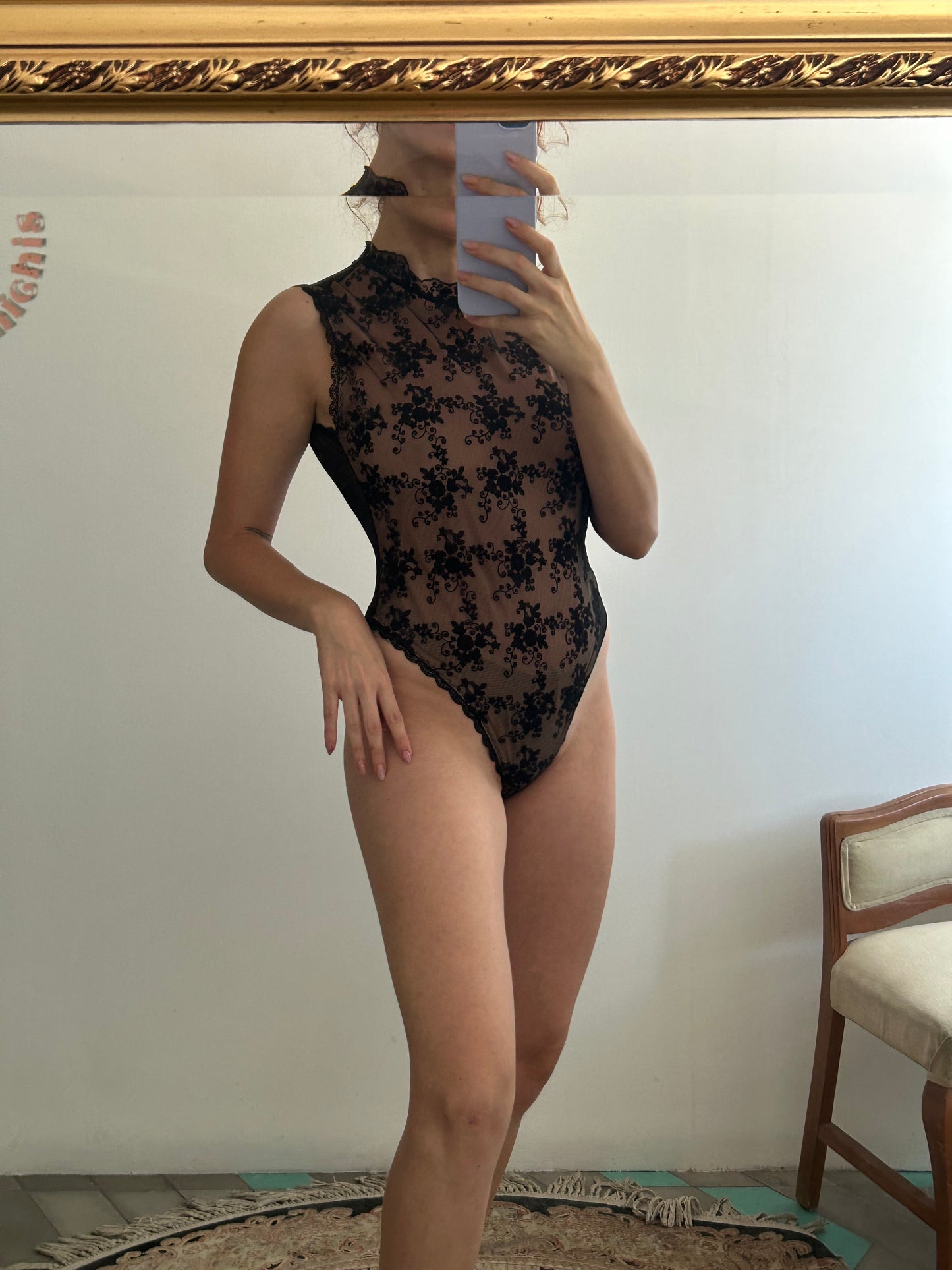 Valentina High Neck Bodysuit