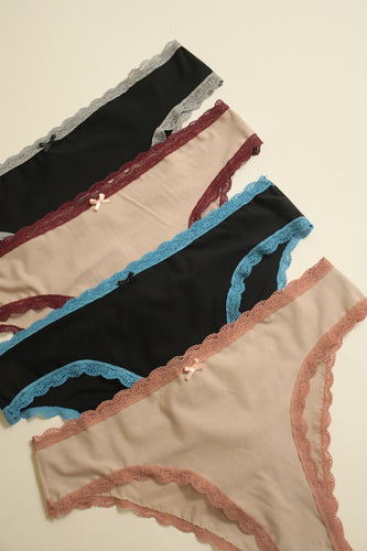 4 Pack de Panties Algodón