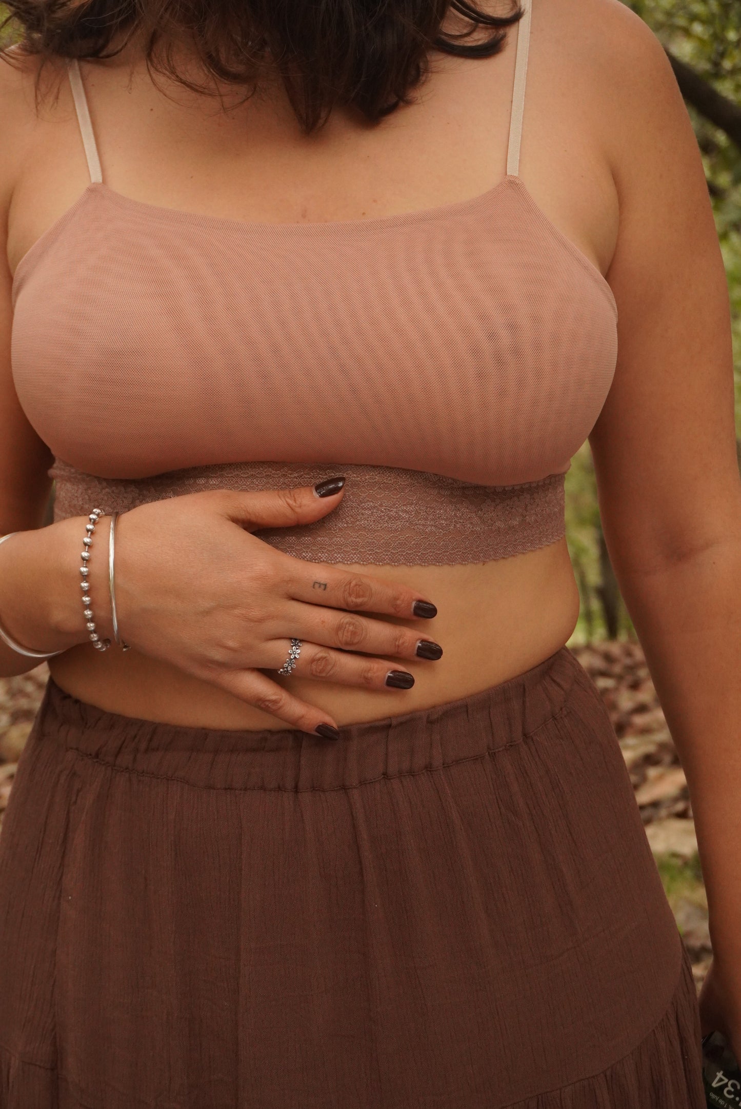 Eva Top Doble Mesh