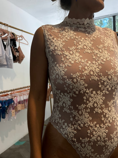 Valentina High Neck Bodysuit