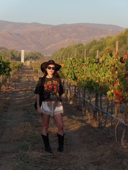 María Satin Lace Shorts