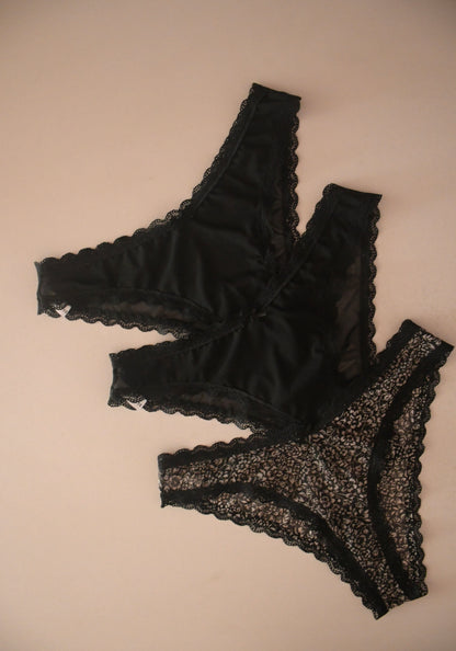 3 Pack Mesh Panties V