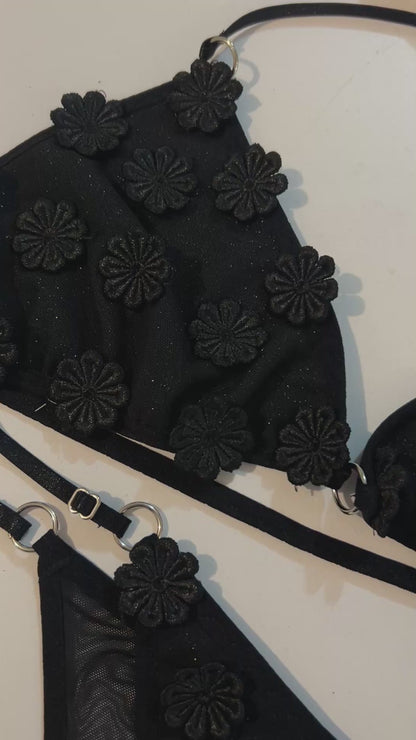 Daisies Set -negro-